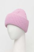 Шапка Houdini Big колір рожевий з товстого трикотажу вовна Шапка Houdini Big колір рожевий з товстого трикотажу вовна