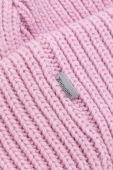 Шапка Houdini Big колір рожевий з товстого трикотажу вовна Шапка Houdini Big колір рожевий з товстого трикотажу вовна
