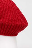 Вовняний берет United Colors of Benetton колір червоний вовна Вовняний берет United Colors of Benetton колір червоний вовна