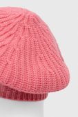 Вовняний берет United Colors of Benetton колір рожевий вовна Вовняний берет United Colors of Benetton колір рожевий вовна