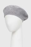 Вовняний берет United Colors of Benetton колір сірий вовна Вовняний берет United Colors of Benetton колір сірий вовна