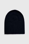 Шапка з домішкою вовни United Colors of Benetton колір синій з тонкого трикотажу (3537668) Шапка з домішкою вовни United Colors of Benetton колір синій з тонкого трикотажу (3537668)