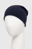 Шапка з домішкою вовни United Colors of Benetton колір синій з тонкого трикотажу (3537668)