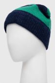 Шапка з домішкою вовни United Colors of Benetton з тонкого трикотажу колір барвистий (3653484)