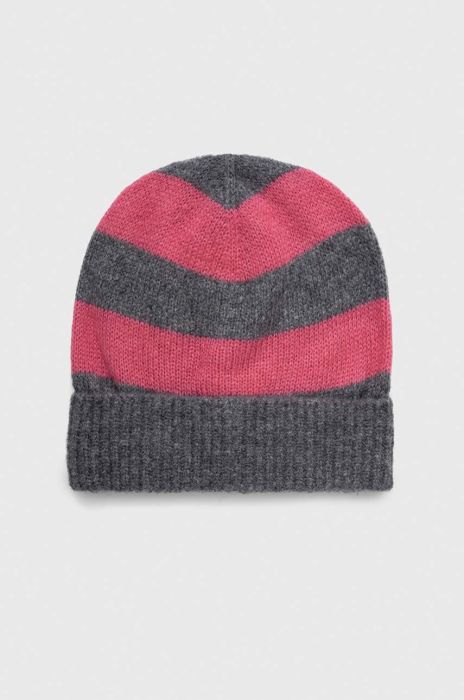 Шапка з домішкою вовни United Colors of Benetton колір барвистий
