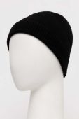 Шапка з домішкою вовни Sisley колір чорний з тонкого трикотажу (3601869)
