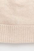 Шапка з домішкою вовни Sisley колір бежевий з тонкого трикотажу