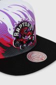 Бавовняна бейсболка Mitchell&Ness TORONTO RAPTORS колір білий візерунок Бавовняна бейсболка Mitchell&Ness TORONTO RAPTORS колір білий візерунок