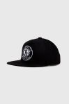 Бавовняна бейсболка Mitchell&Ness BROOKLYN NETS колір чорний з аплікацією Бавовняна бейсболка Mitchell&Ness BROOKLYN NETS колір чорний з аплікацією