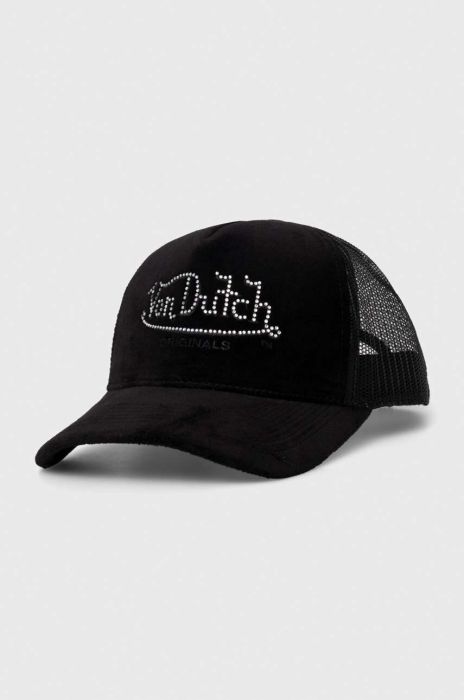 Кепка Von Dutch колір чорний з аплікацією (3434041) Кепка Von Dutch колір чорний з аплікацією (3434041)