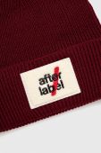 Вовняна шапка After Label колір бордовий вовна Вовняна шапка After Label колір бордовий вовна