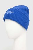 Шапка Sixth June з товстого трикотажу колір блакитний