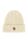Шапка Fjallraven Byron колір білий вовна Шапка Fjallraven Byron колір білий вовна