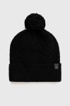Шапка Black Diamond Cable Cuff колір чорний з тонкого трикотажу вовна Шапка Black Diamond Cable Cuff колір чорний з тонкого трикотажу вовна