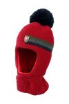 Дитяча балаклава Jamiks колір бордовий