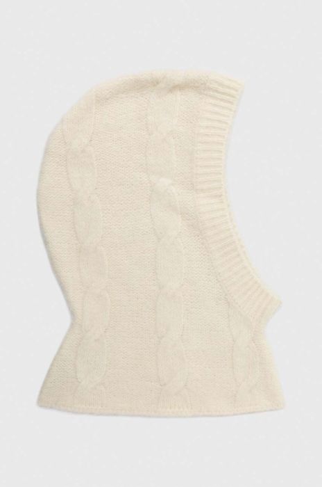 Капор з домішкою вовни Sisley колір бежевий Капор з домішкою вовни Sisley колір бежевий