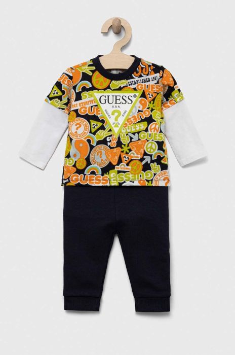 Дитячий бавовняний костюм Guess колір барвистий (3296618)