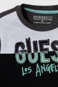 Дитячий бавовняний спортивний костюм Guess колір сірий Дитячий бавовняний спортивний костюм Guess колір сірий