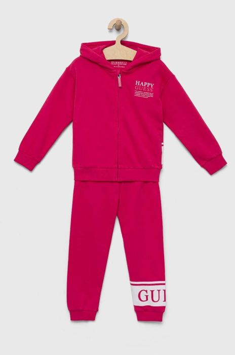 Дитячий бавовняний костюм Guess колір рожевий (3332782) Дитячий бавовняний костюм Guess колір рожевий (3332782)