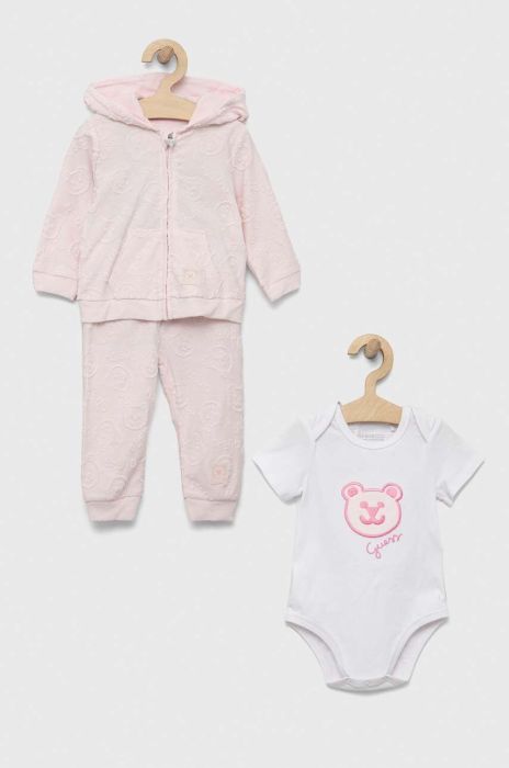 Комплект для немовлят Guess колір рожевий (3329877) Комплект для немовлят Guess колір рожевий (3329877)