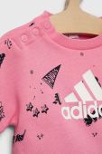 Cпортивний костюм для немовлят adidas I BLUV Q3 CSET колір рожевий Cпортивний костюм для немовлят adidas I BLUV Q3 CSET колір рожевий