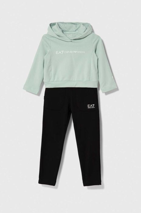 Дитячий спортивний костюм EA7 Emporio Armani колір блакитний (3388971) Дитячий спортивний костюм EA7 Emporio Armani колір блакитний (3388971)