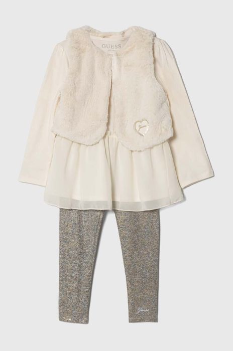 Комплект для немовлят Guess колір бежевий (3523304) Комплект для немовлят Guess колір бежевий (3523304)