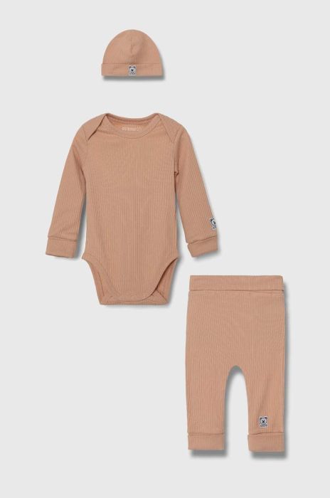 Комплект для немовлят Guess колір коричневий (3369358) Комплект для немовлят Guess колір коричневий (3369358)