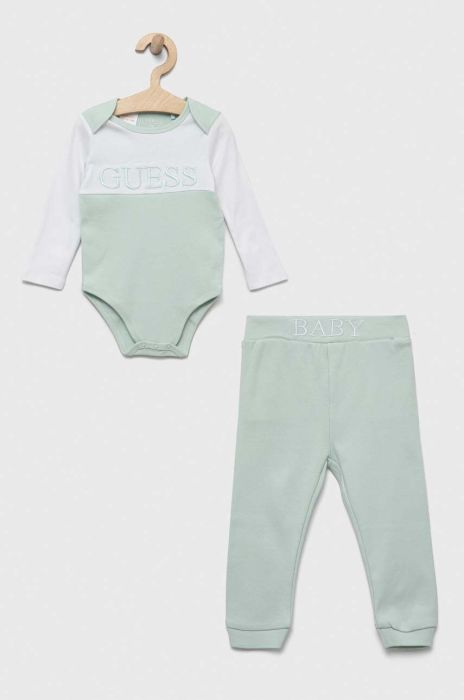 Дитячий бавовняний комплект Guess колір зелений (3322048) Дитячий бавовняний комплект Guess колір зелений (3322048)