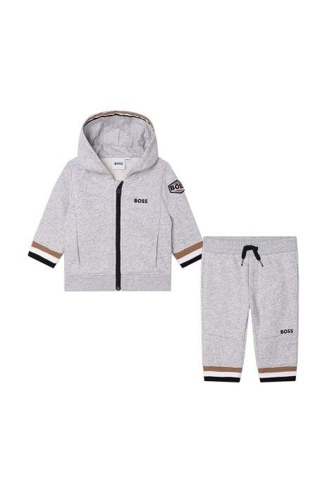Cпортивний костюм для немовлят BOSS колір сірий Cпортивний костюм для немовлят BOSS колір сірий