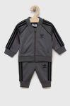 Дитячий спортивний костюм adidas Originals колір сірий Дитячий спортивний костюм adidas Originals колір сірий