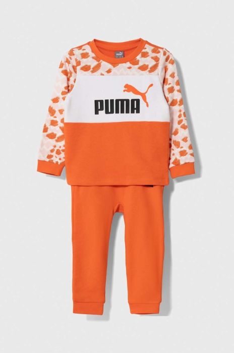 Дитячий спортивний костюм Puma ESS MIX MTCH Infants Jogger TR колір помаранчевий Дитячий спортивний костюм Puma ESS MIX MTCH Infants Jogger TR колір помаранчевий