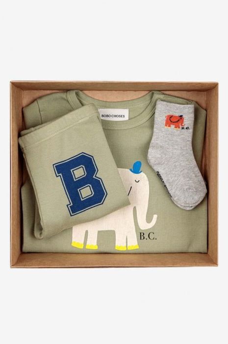 Комплект для немовлят Bobo Choses колір зелений Комплект для немовлят Bobo Choses колір зелений