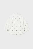 Бавовняна сорочка для немовля Mayoral колір білий (3429131) Бавовняна сорочка для немовля Mayoral колір білий (3429131)
