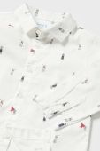 Бавовняна сорочка для немовля Mayoral колір білий (3429131) Бавовняна сорочка для немовля Mayoral колір білий (3429131)