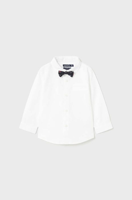 Бавовняна сорочка для немовля Mayoral колір білий (3429136) Бавовняна сорочка для немовля Mayoral колір білий (3429136)