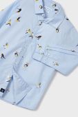 Дитяча бавовняна сорочка Mayoral колір блакитний (3419963) Дитяча бавовняна сорочка Mayoral колір блакитний (3419963)