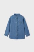Дитяча бавовняна сорочка Mayoral колір блакитний (3419995) Дитяча бавовняна сорочка Mayoral колір блакитний (3419995)