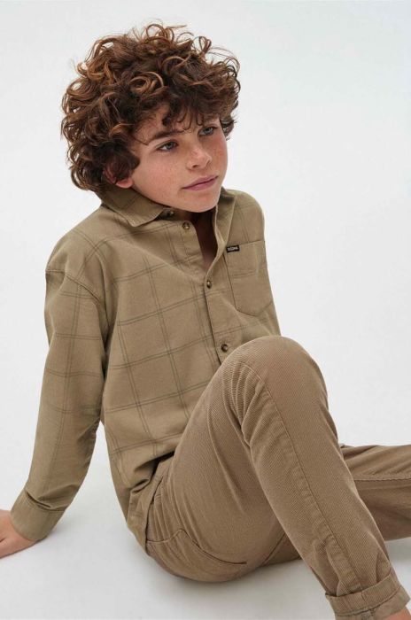 Дитяча бавовняна сорочка Mayoral колір зелений (3500383) Дитяча бавовняна сорочка Mayoral колір зелений (3500383)