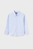 Дитяча бавовняна сорочка Mayoral колір блакитний (3420024) Дитяча бавовняна сорочка Mayoral колір блакитний (3420024)