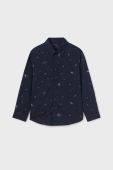 Дитяча бавовняна сорочка Mayoral колір синій (3420018)