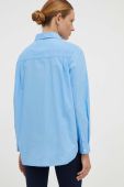 Бавовняна сорочка Marc O'Polo жіноча relaxed класичний комір колір блакитний (3470536)