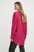 Сорочка Pinko жіноча колір рожевий relaxed класичний комір Сорочка Pinko жіноча колір рожевий relaxed класичний комір