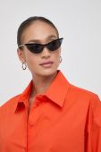Сорочка Patrizia Pepe жіноча колір помаранчевий relaxed класичний комір