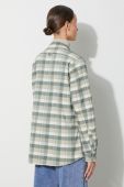 Сорочка Fjallraven Singi жіноча колір зелений regular класичний комір (3631846)