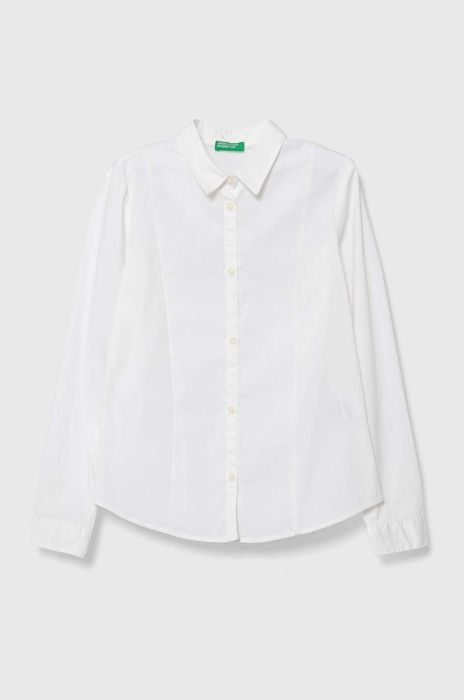 Дитяча сорочка United Colors of Benetton колір білий (3507041) Дитяча сорочка United Colors of Benetton колір білий (3507041)