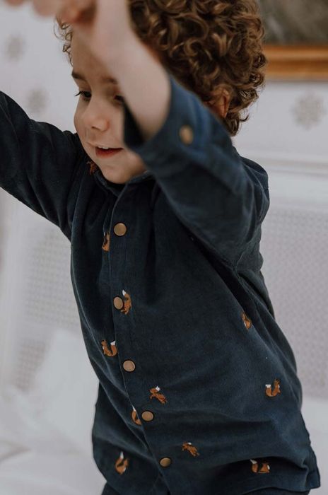 Дитяча бавовняна сорочка That's mine 023061 Dusti Shirt колір синій Дитяча бавовняна сорочка That's mine 023061 Dusti Shirt колір синій