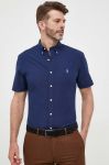 Сорочка Polo Ralph Lauren чоловіча колір синій slim комір button-down (3259910) Сорочка Polo Ralph Lauren чоловіча колір синій slim комір button-down (3259910)