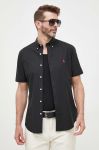 Сорочка Polo Ralph Lauren чоловіча колір чорний slim комір button-down (3259905) Сорочка Polo Ralph Lauren чоловіча колір чорний slim комір button-down (3259905)