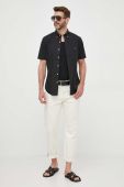 Сорочка Polo Ralph Lauren чоловіча колір чорний slim комір button-down (3259905) Сорочка Polo Ralph Lauren чоловіча колір чорний slim комір button-down (3259905)